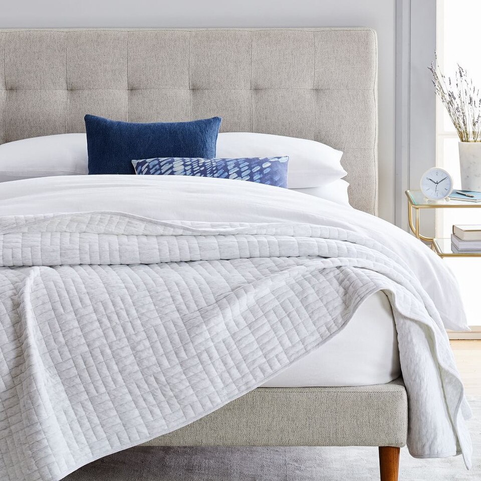 Cotton Cloud Jersey Blanket west elm Australia